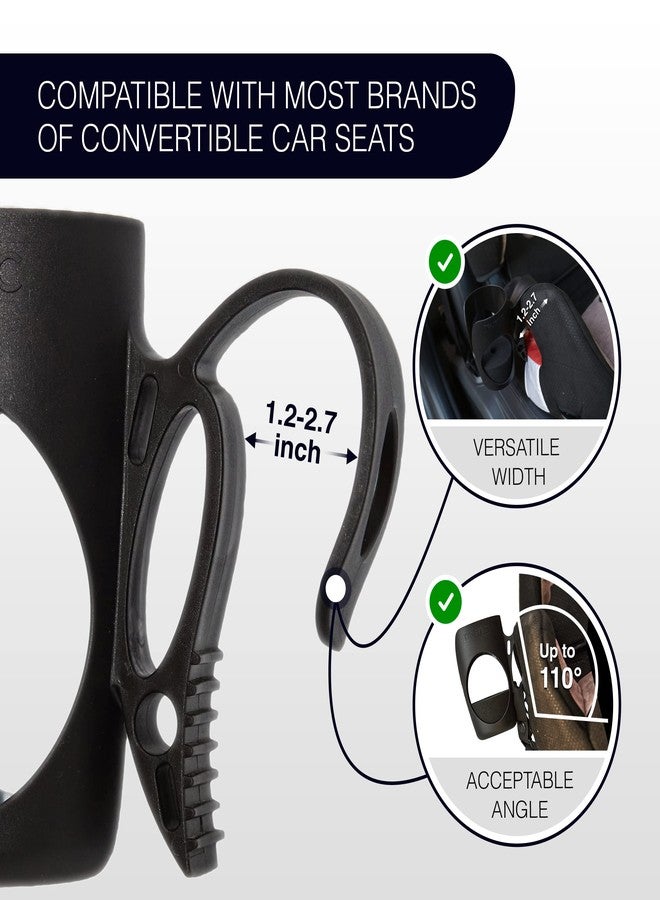 Trustic - Child Cup Holder for Convertible Car Seats - Compatible with Britax ClickTight Marathon, Boulevard, Advocate Car Seats – Black - Image 2
